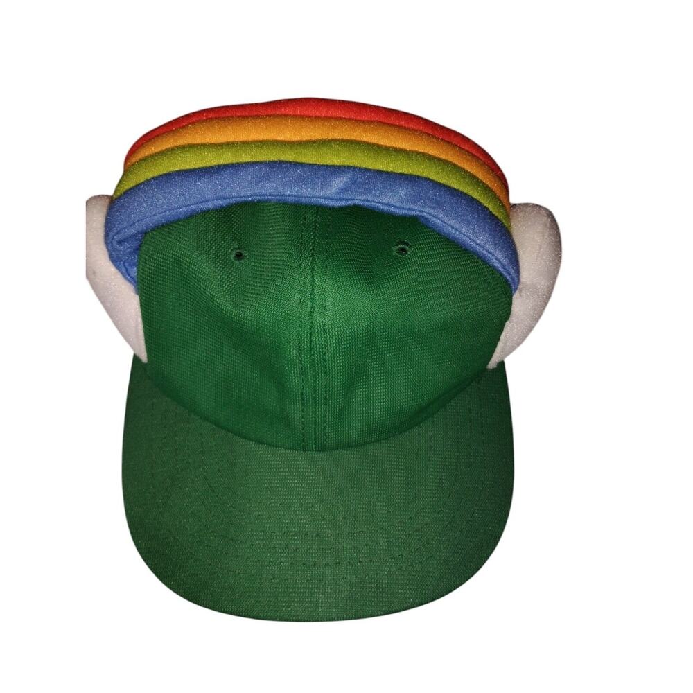 Vintage 1980s Green Rainbow Nostalgia Cap